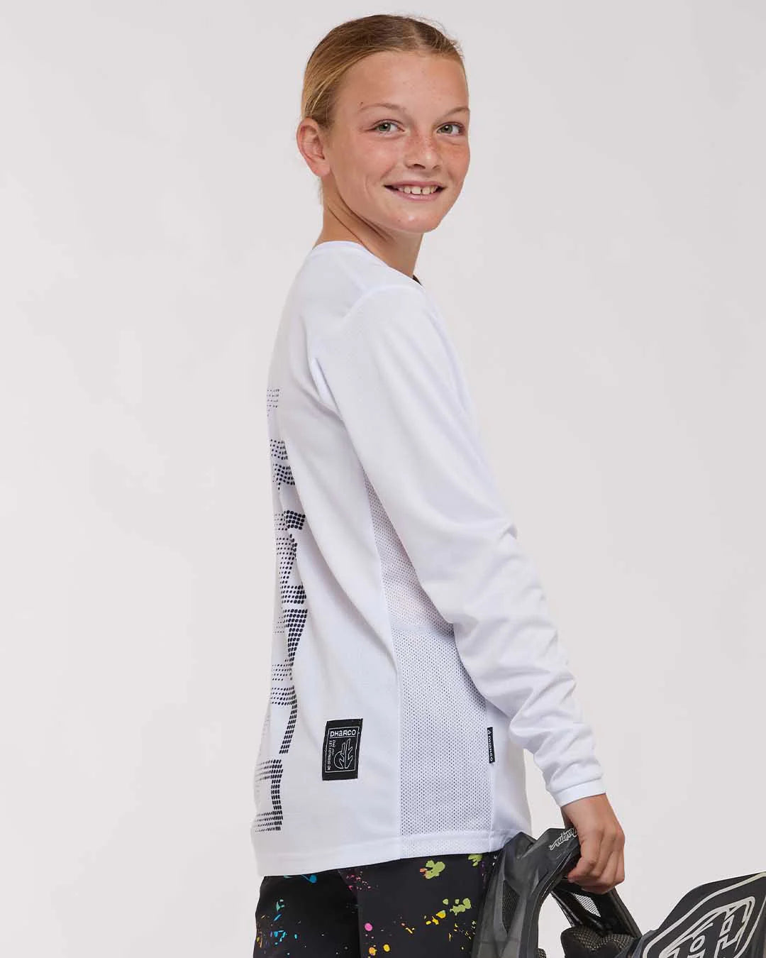 DHaRCO   YOUTH GRAVITY JERSEY  WHITE OUT